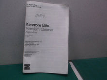 Kenmore Elite 21814 Pet Friendly CrossOver Canister Vacuum MANUAL ONLY