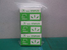 LOT OF 6 1000 COUNT 8MM STAPLES T50