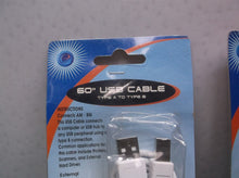 (3)USB CABLES-3FT MICRO USB SYNCH CABLE FAST CHARGE type a male to type a female