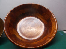 Lot of two wood bowls- 12" and 14" Made in Vietnam