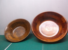 Lot of two wood bowls- 12" and 14" Made in Vietnam