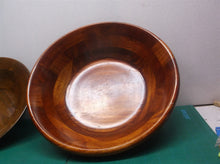 Lot of two wood bowls- 12" and 14" Made in Vietnam