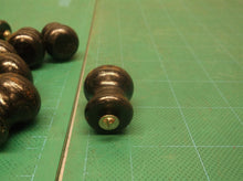 Lot of 22 black knobs for crafts or replacement
