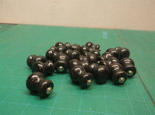 Lot of 22 black knobs for crafts or replacement
