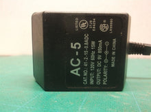 AC-5 OEM AC / DC Adapter Cabletron 41-2-15-0.8ADC AC-5 Power Supply