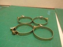 LOT OF 4 2" HOSE CLAMPS