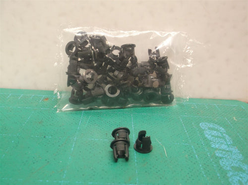 (50) 5mm Black Plastic LED Holders For Boards/Housings/Control Panels