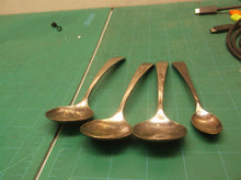 lot of 4 silver plated spoons