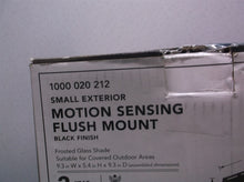 Hampton Bay Motion Sensing Flush Mount- Small Exterior Black Finish- 1000020212