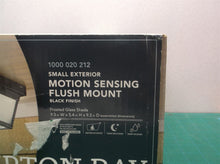 Hampton Bay Motion Sensing Flush Mount- Small Exterior Black Finish- 1000020212
