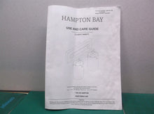Hampton bay 2 light vanity light manual only ds19071/ds19076