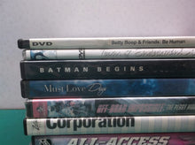 lot of 7 assorted dvd's Batman Begins, Must Love Dogs, NHL, Astronomy