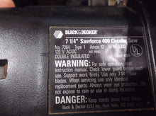 Black & Decker sawforce 400 2.5 hp 7 1/4 sawforce 400 circular saw