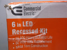 6 in White Flush Round Wet Rated LED Integrated Recessed Lighting Kit (6-Pack)