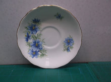 colclough bone china saucer Only large blue flowers