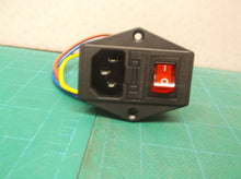 Inlet Module Plug 5A Fuse Male Power Socket w Switch Plug 10A 250V IEC320 C14