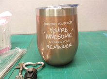 Meackle Wine Tumbler w Straw 12oz Stainless Steel Tumbler