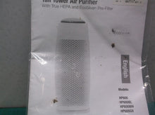 Hunter Tall Tower Air Purifier**Instruction Manual- HP600, 600BL, 600WH & 600GR