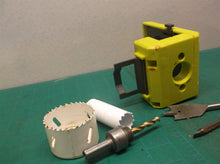 A99DLK4 Ryobi Wood/Metal Door Install Template & Hole saws with arbor/spade bit