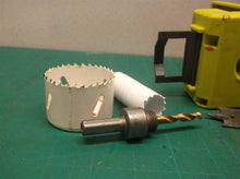 A99DLK4 Ryobi Wood/Metal Door Install Template & Hole saws with arbor/spade bit