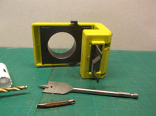 A99DLK4 Ryobi Wood/Metal Door Install Template & Hole saws with arbor/spade bit