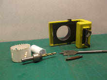 A99DLK4 Ryobi Wood/Metal Door Install Template & Hole saws with arbor/spade bit