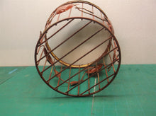 No Brand Apple Metal Waste Basket 10 1/2" h 10" Wide