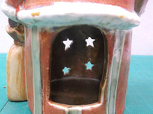 Santa tealight candle holder