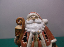 Santa tealight candle holder