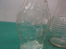 2 Salad Dressing Cruet Glass Shaker Bottles with 1 lid