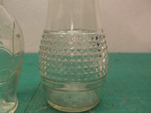 2 Salad Dressing Cruet Glass Shaker Bottles with 1 lid