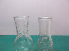 2 Salad Dressing Cruet Glass Shaker Bottles with 1 lid