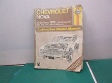 Haynes Chevrolet Nova 1982 automotive repair manual
