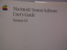 Vintage Apple Macintosh System Software User's Guide Version 6.0