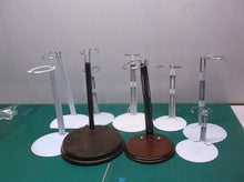 3-7" Heritage Mint Various Doll Stands 7 White 2 Wooden Base