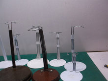 3-7" Heritage Mint Various Doll Stands 7 White 2 Wooden Base