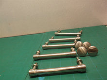 Lot of 5 drawer pulls & 4 knobs silver