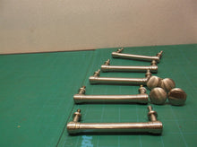 Lot of 5 drawer pulls & 4 knobs silver