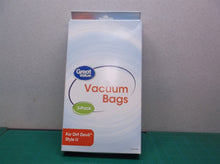 Dirt Devil Replacement Vacuum Bags Style U 2330 Great Value 1615809 3 pack