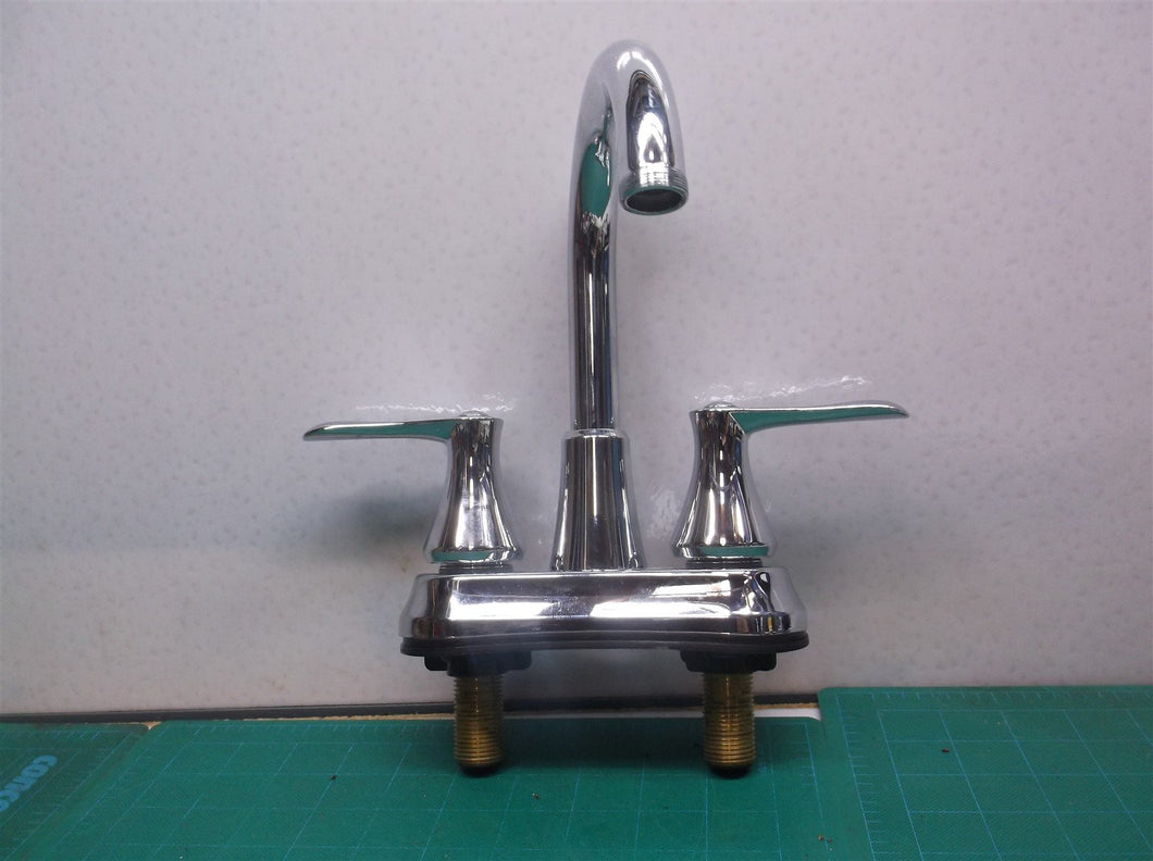 A112.18.1 1.2 GPM Chrome Faucet 6-1/2 x 2-5/8 base 8-1/2 tall missing screen end