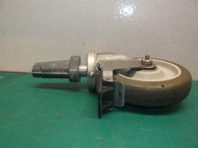 4.5" greaseable swivel casteter with break & plastic threaded stem