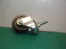 3" swivel casters with threaded longer stem & nuts & black wheel