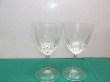 lot of 2 wine glasses 5 3/4" tall