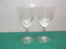 lot of 2 wine glasses 5 3/4" tall
