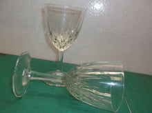 lot of 2 wine glasses 5 3/4" tall