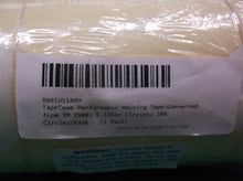 3M 2380 Performance Masking Tape 6.125"-250 6.125" Circles Tan Pack 100