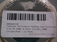 3M 2380 Performance Masking Tape HD2380 0.156" Circles Crepe Paper Tan Pack 5000