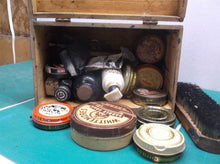 vintage shoe shine box