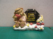 Friends like you are angles come true Bear Flower Mirror Desk Decor