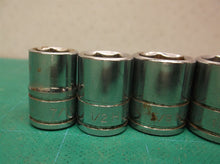 lot of 5 Husky 3/8 drive 6 poimt sockets 7/16 1/2 5/8 11/16 3/4